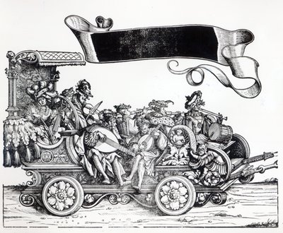 马克西米利安的凯旋游行场景，第1516-18页 作者 汉斯·伯格克米尔